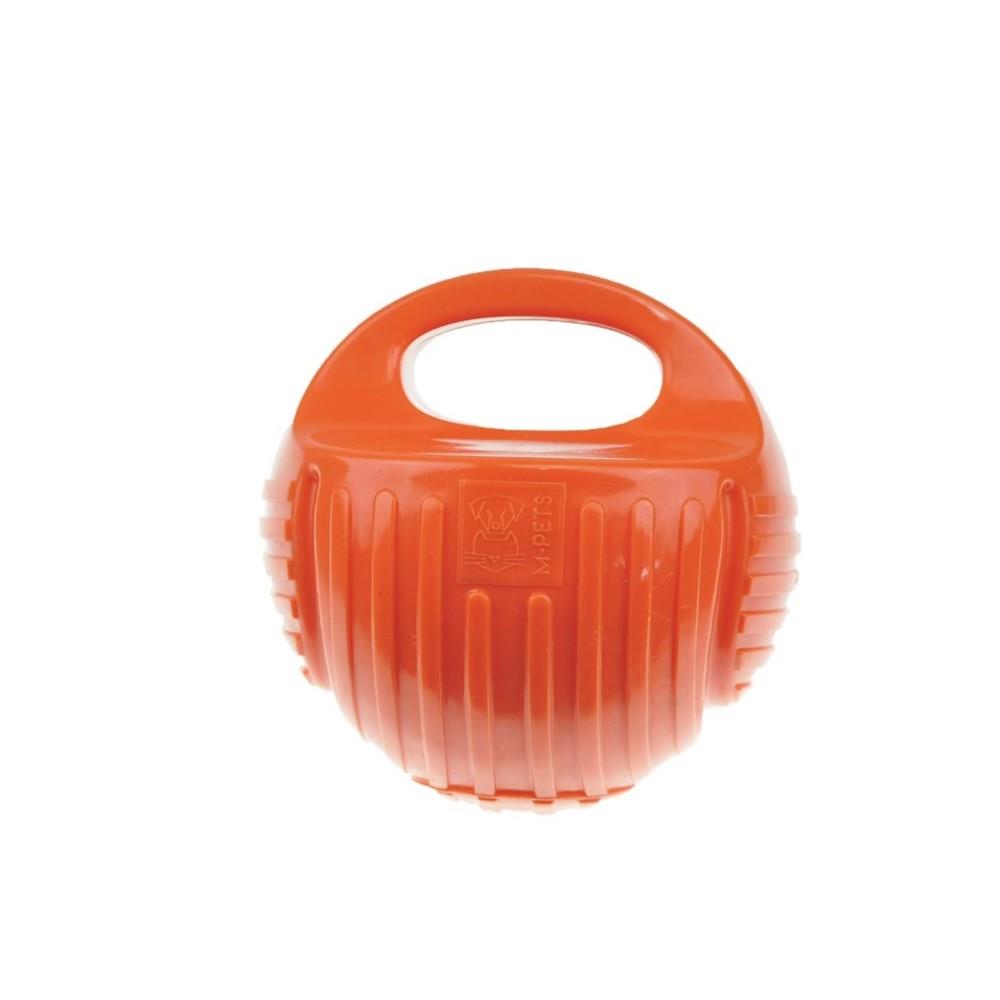 M-Pets Arco Ball Kauçuk Köpek Oyuncağı 13 cm M Turuncu