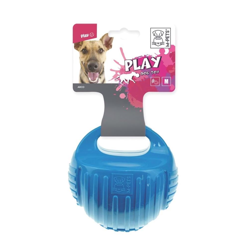 M-Pets Arco Ball Kauçuk Köpek Oyuncağı Medium Mavi