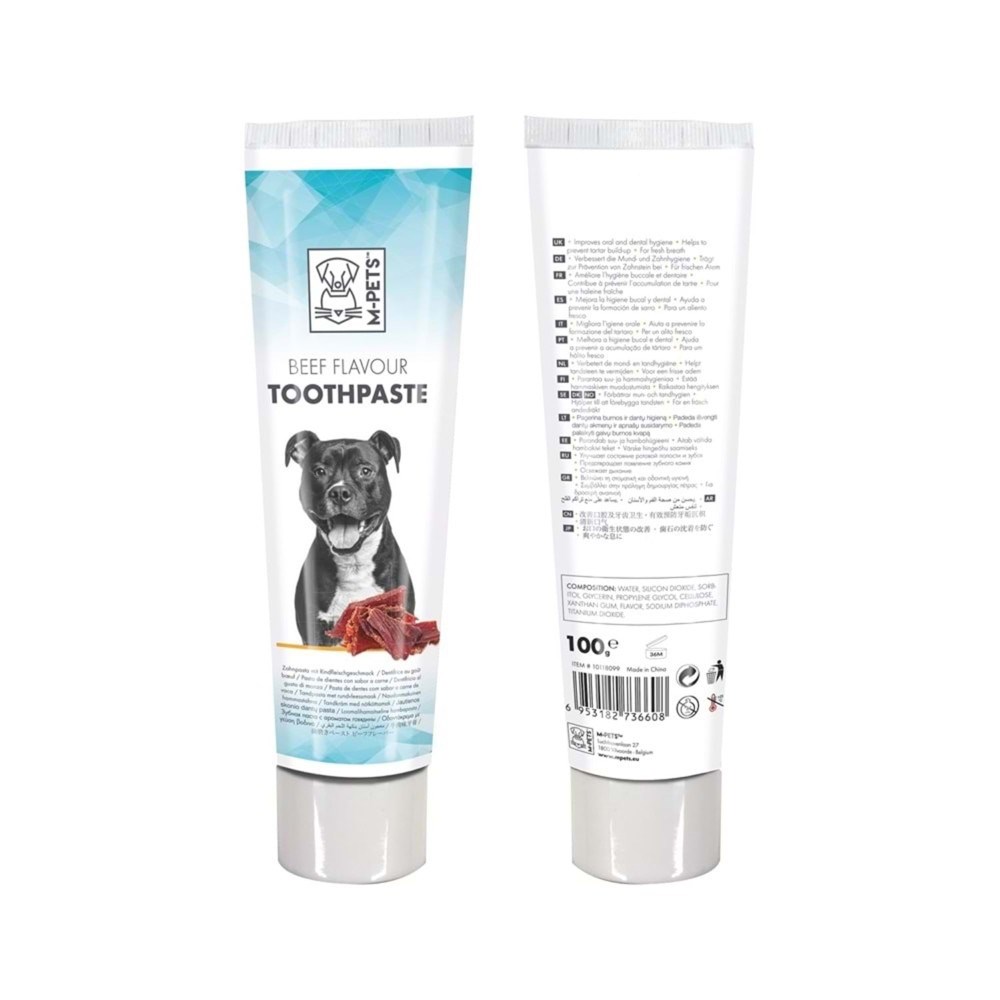 M-Pets Biftek Aromalı Köpek Diş Macunu 100gr