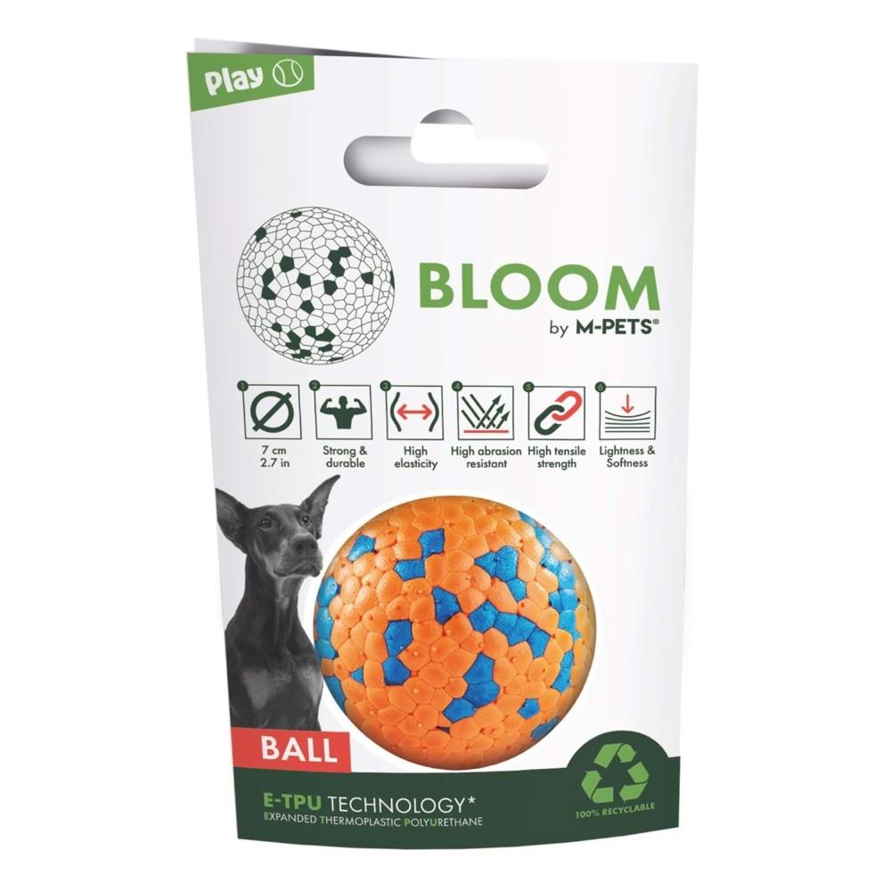 M-Pets Bloom Ball Parçalanmaz Top Köpek Oyuncağı 7 cm Turuncu