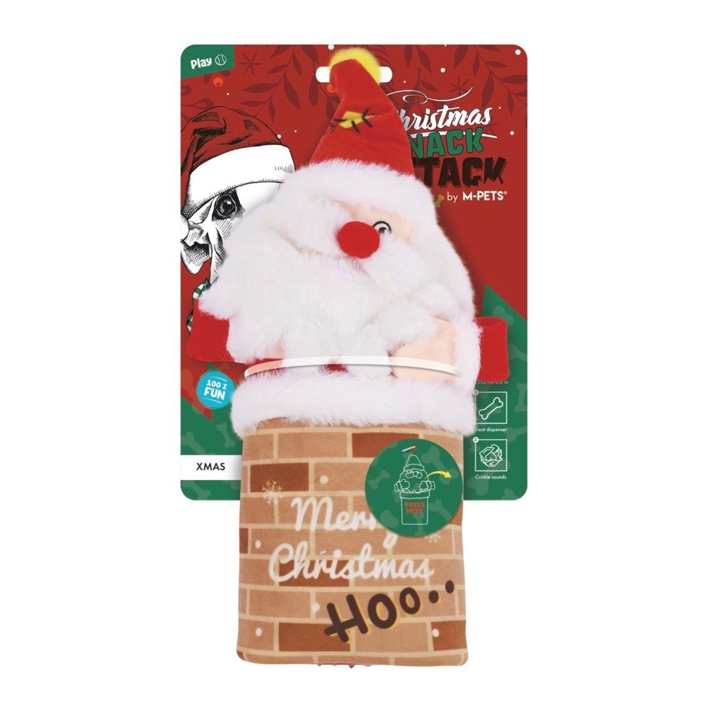 M-Pets Christmas Ödül Hazneli Köpek Oyuncağı 12.5x40x6.5 cm