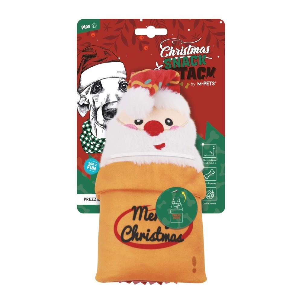 M-Pets Christmas Prezzie Ödül Hazneli Köpek Oyuncağı 12x24x5.5 cm