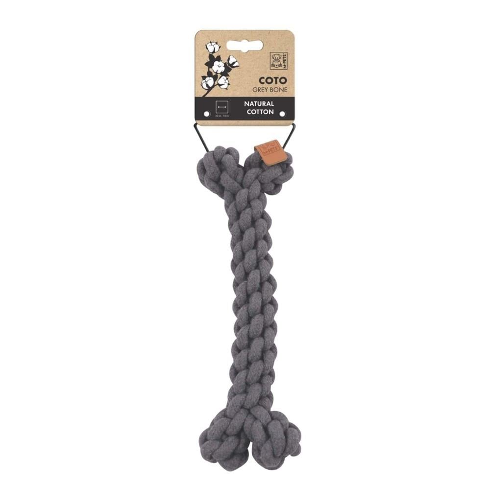 M-Pets Coto Kemik Şekilli Örgü Köpek Oyuncağı 30 cm