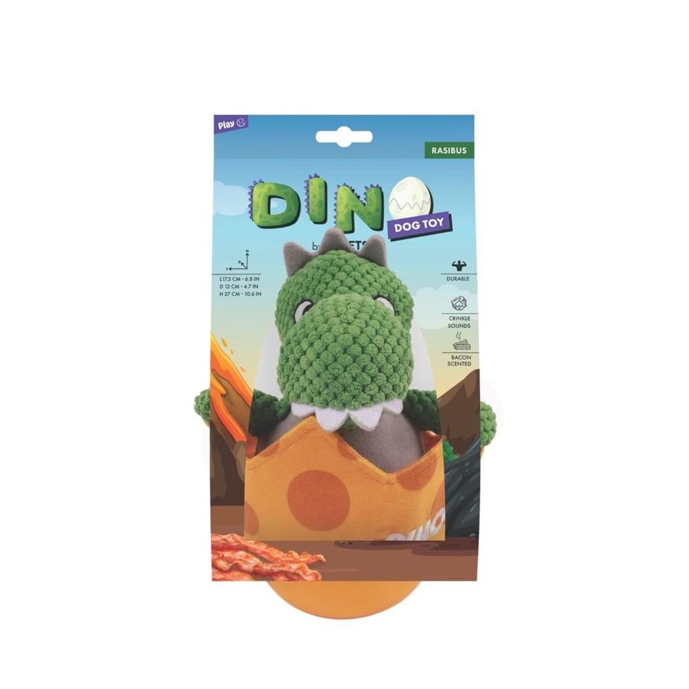 M-Pets Dino Pastırma Aromalı Köpek Oyuncağı 27x17.5x12 cm Turuncu