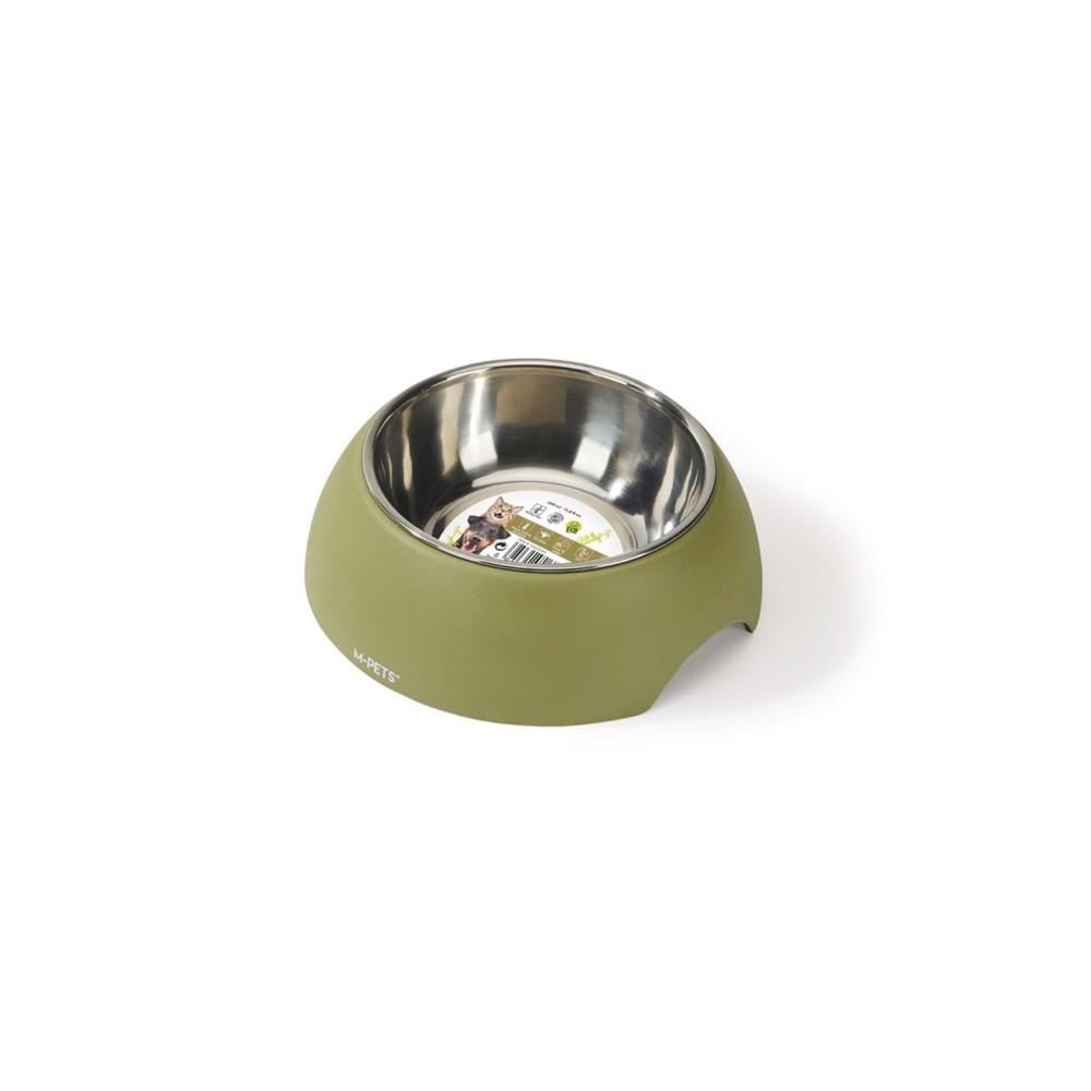 M-Pets Eco Bambu Kedi ve Köpekler için Mama ve Su Kabı 350 ml Yeşil