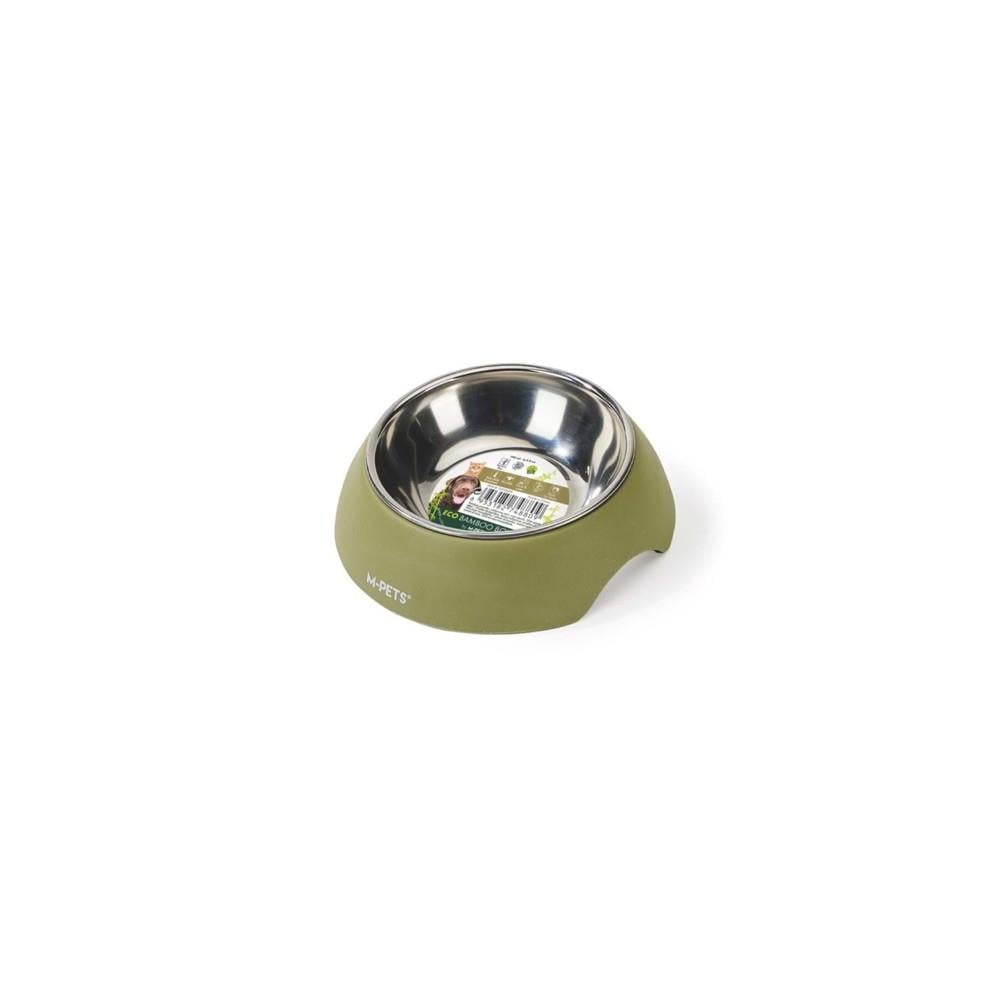 M-Pets Eco Bambu Mama ve Su Kabı 190 ml Yeşil