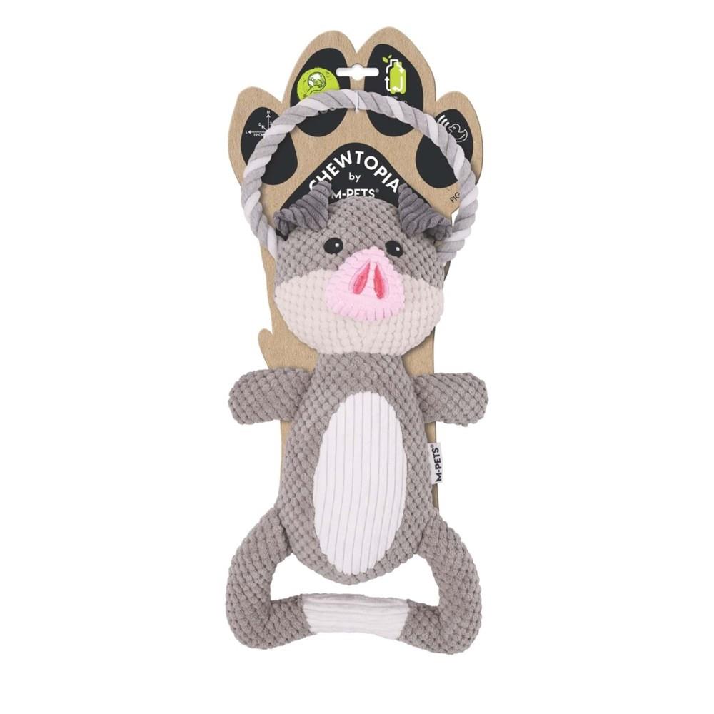 M-Pets Eco Chewtopia Domuz Köpek Oyuncağı 34x19x8 cm