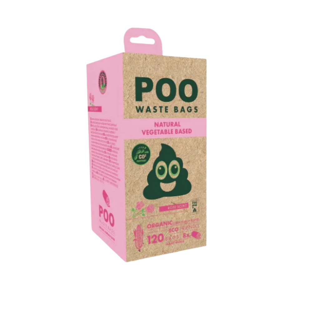 M-Pets Gül Kokulu Dışkı Toplama Poşeti 15 Yaprak 8'Li Paket