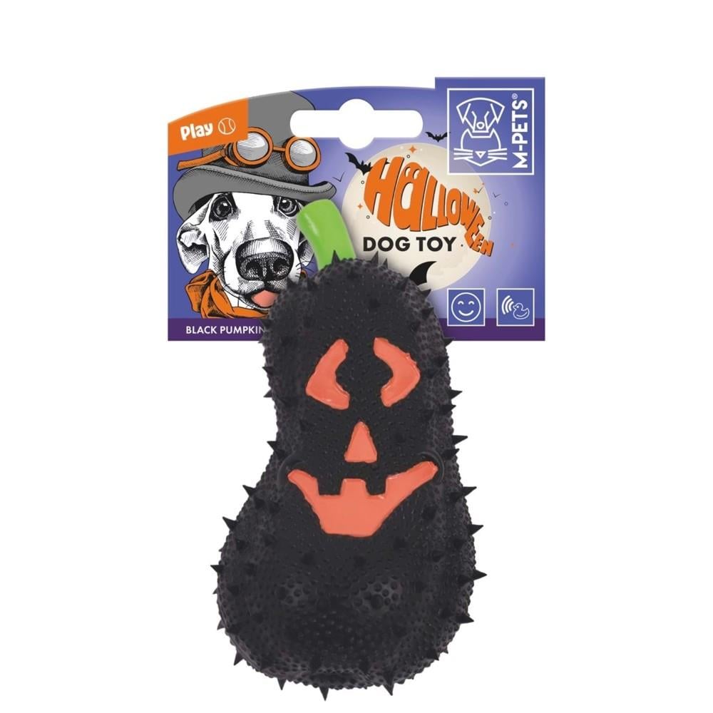 M-Pets Halloween Siyah Bal Kabağı Köpek Oyuncağı 7x6.5x14 cm