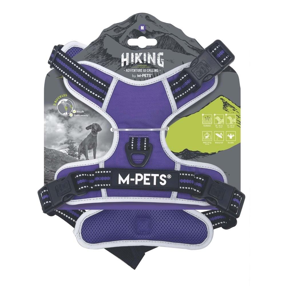 M-Pets Hiking Reflektörlü Köpek Göğüs Tasması Mor M