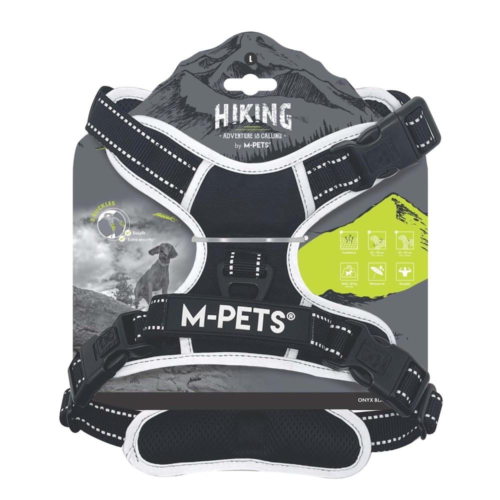 M-Pets Hiking Reflektörlü Köpek Göğüs Tasması 45–95 cm Siyah L