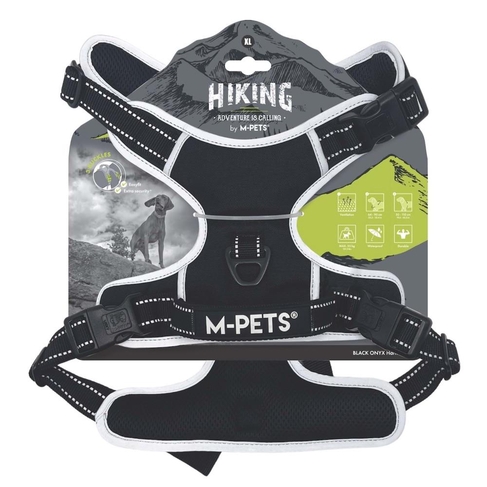 M-Pets Hiking Reflektörlü Köpek Göğüs Tasması Siyah XL