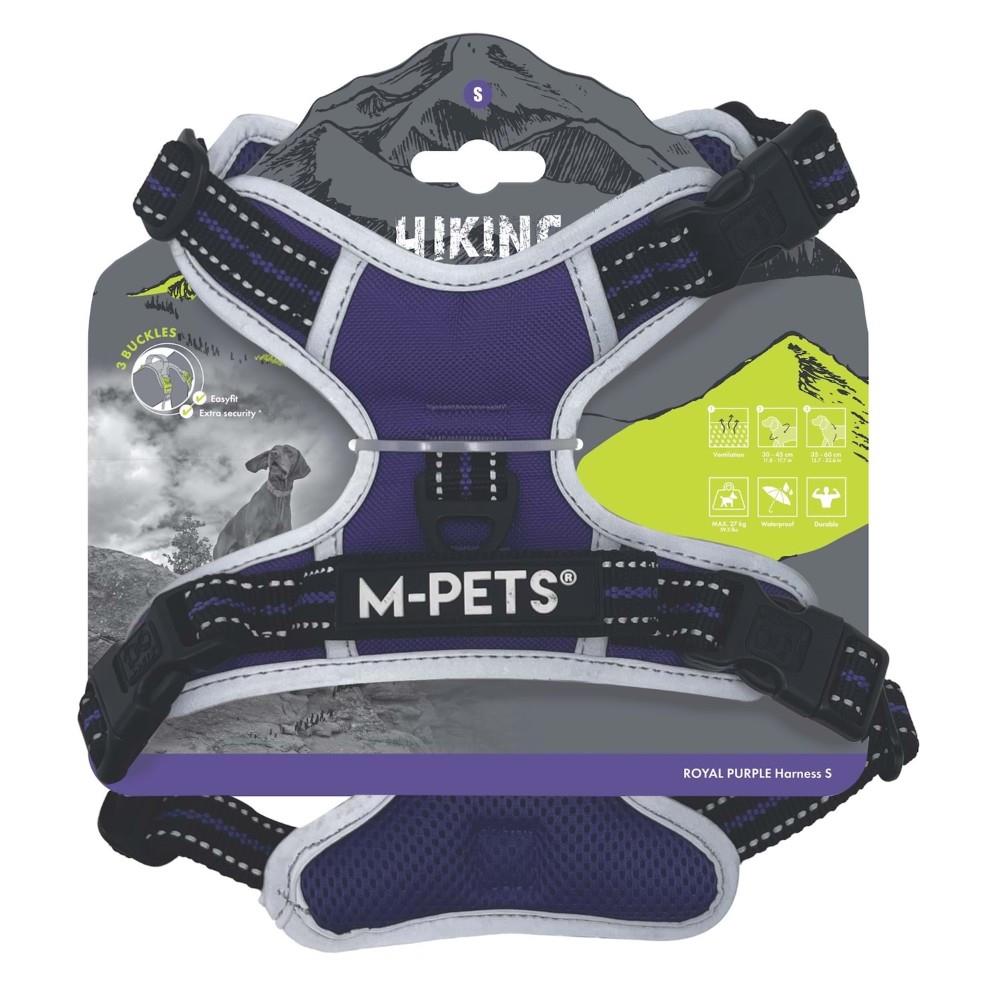 M-Pets Hiking Reflektörlü Köpek Göğüs Tasması 35–60 cm Mor S