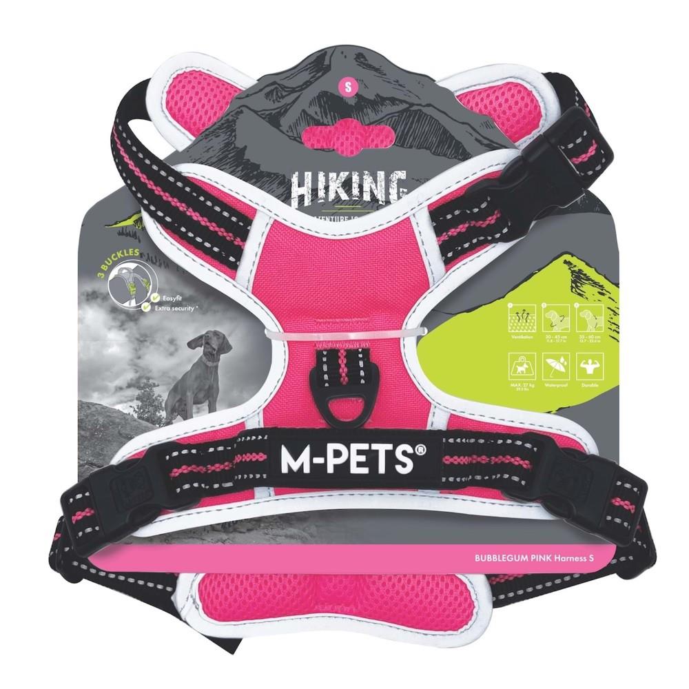 M-Pets Hiking Reflektörlü Köpek Göğüs Tasması 35-60 cm Pembe S