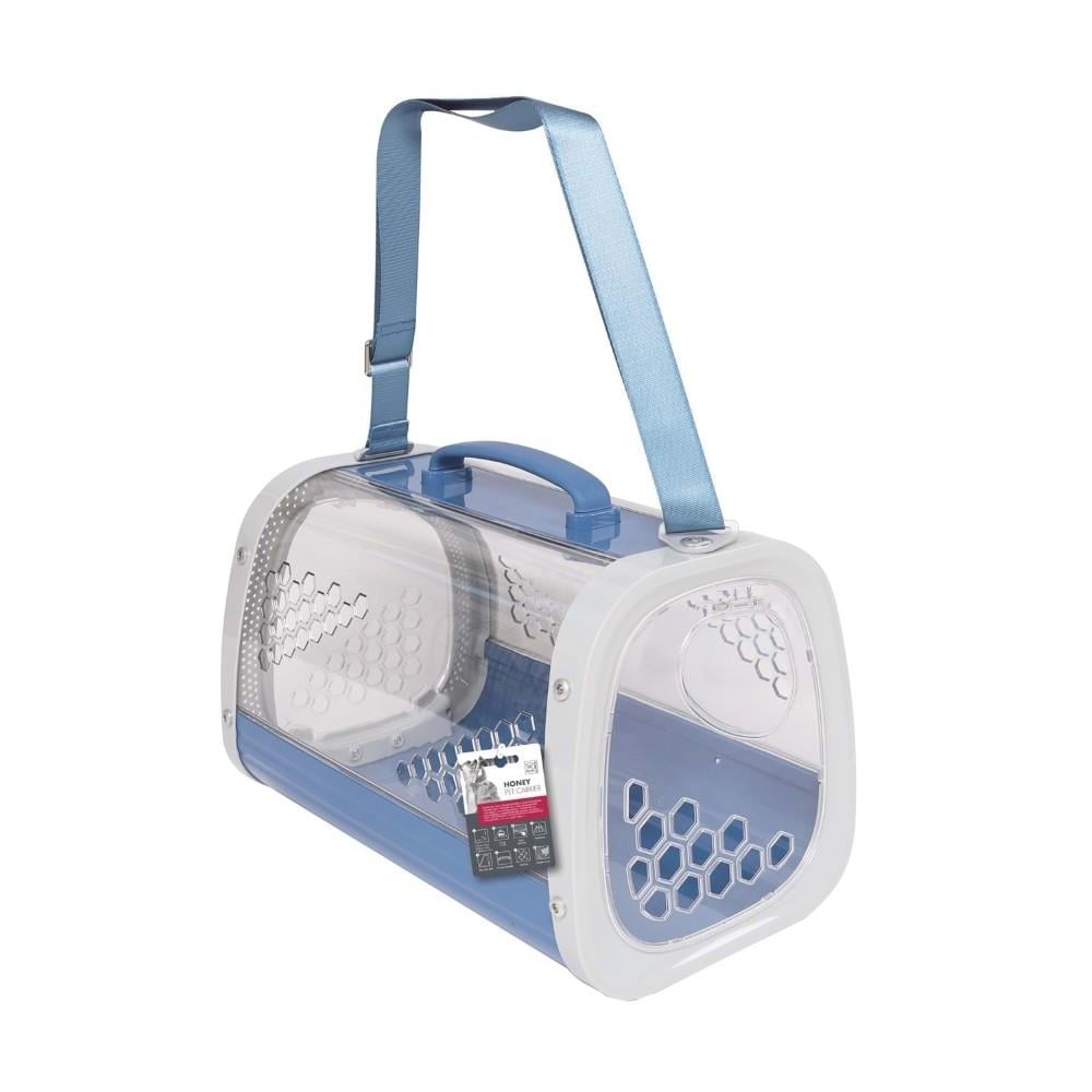 M-Pets Honey Kedi ve Küçük Irk Köpekler için Taşıma Çantası 59.1x38.1x35.4 cm Mavi