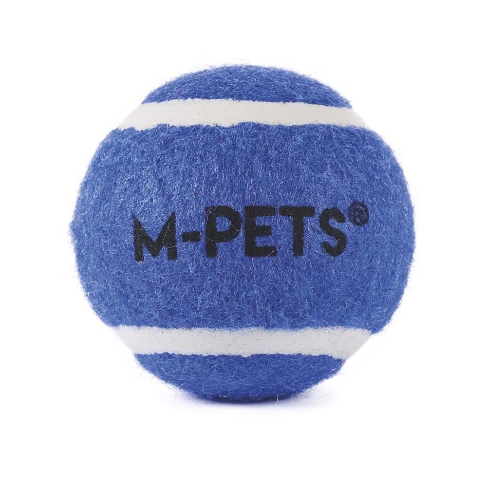 M-Pets Hop Tenis Topu Mavi 6.4 cm 3lü Set