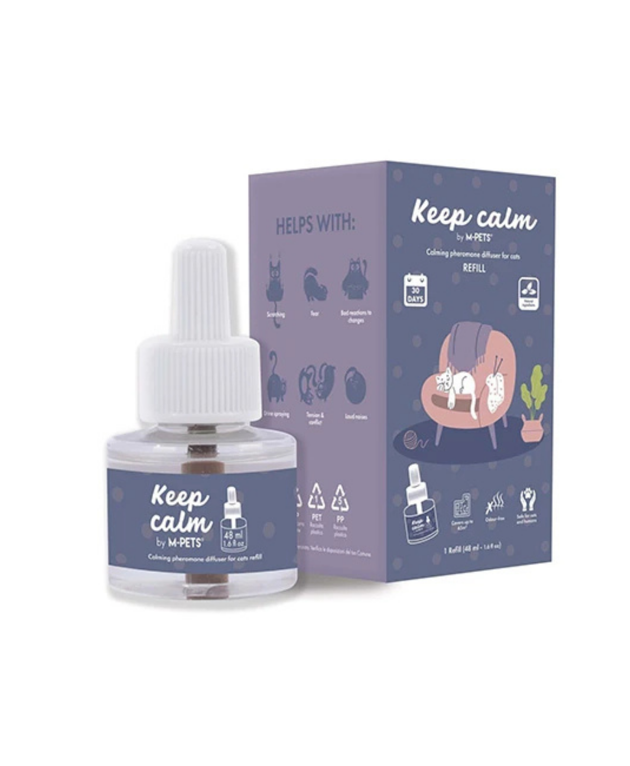 M-Pets Keep Calm Kedi Sakinleştirici Diffuser Yedek 48 ml