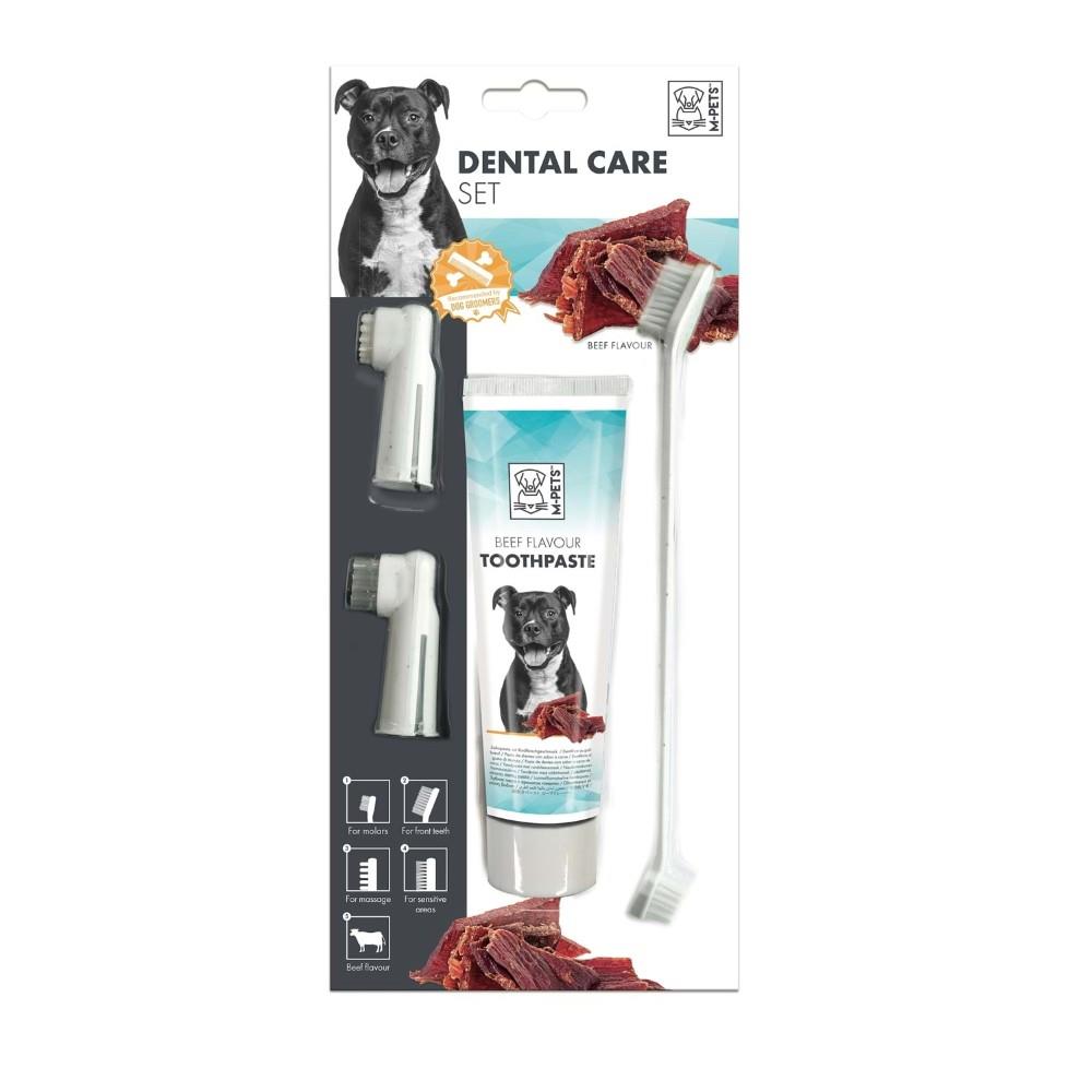 M-Pets Köpekler İçin Biftekli Diş Fırçalama Seti 31.5x14x4 cm