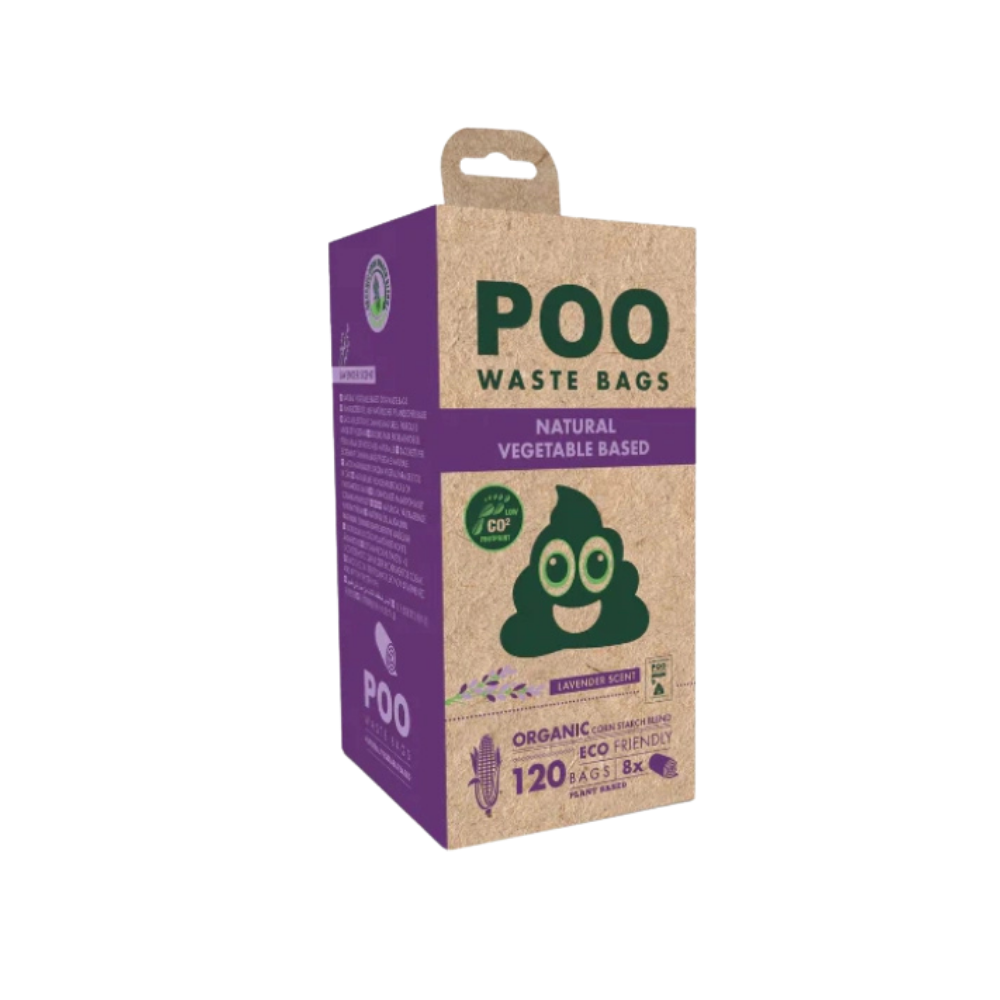 M-Pets Lavanta Kokulu Dışkı Toplama Poşeti 15 Yaprak 8'Li Paket