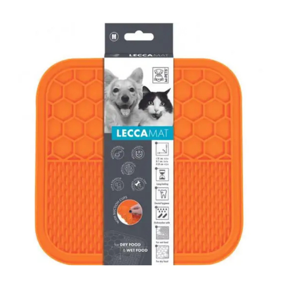 M-Pets Lecca Kedi Köpek Turuncu Mama Matı Medium