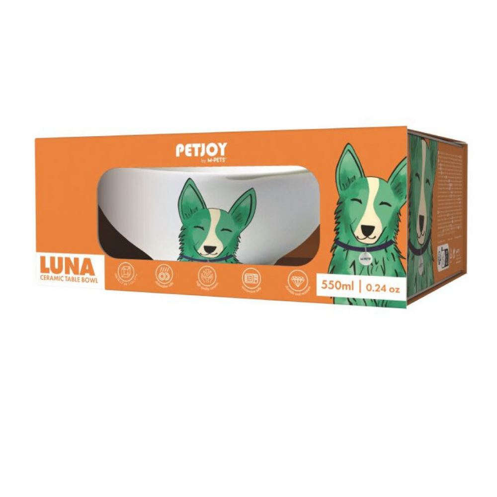 M-Pets Luna Seramik Köpek Mama ve Su Kabı 550ml