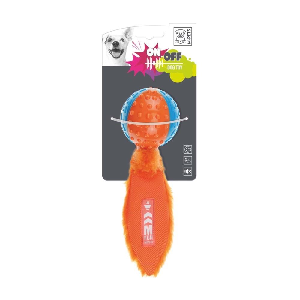 M-Pets Meteor Kauçuk Top Köpek Oyuncağı Turuncu-Mavi 10631099
