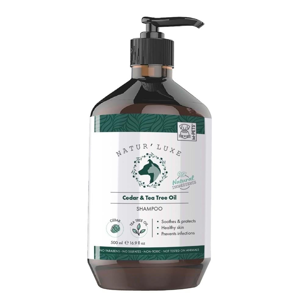 M-Pets Naturluxe Sedir ve Çay Ağacı Yağlı Köpek Şampuanı 500 ml