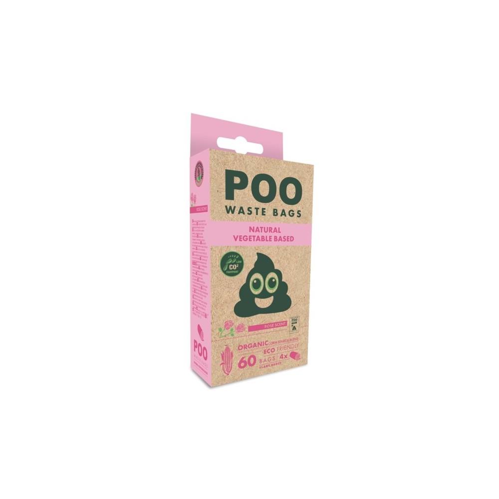 M-Pets Poo Gül Kokulu Köpek Dışkı Poşeti 4'lü