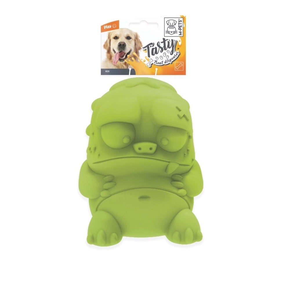 M-Pets Rex Kauçuk Ödül Hazneli Köpek Oyuncağı 9x9x10.5 cm Yeşil