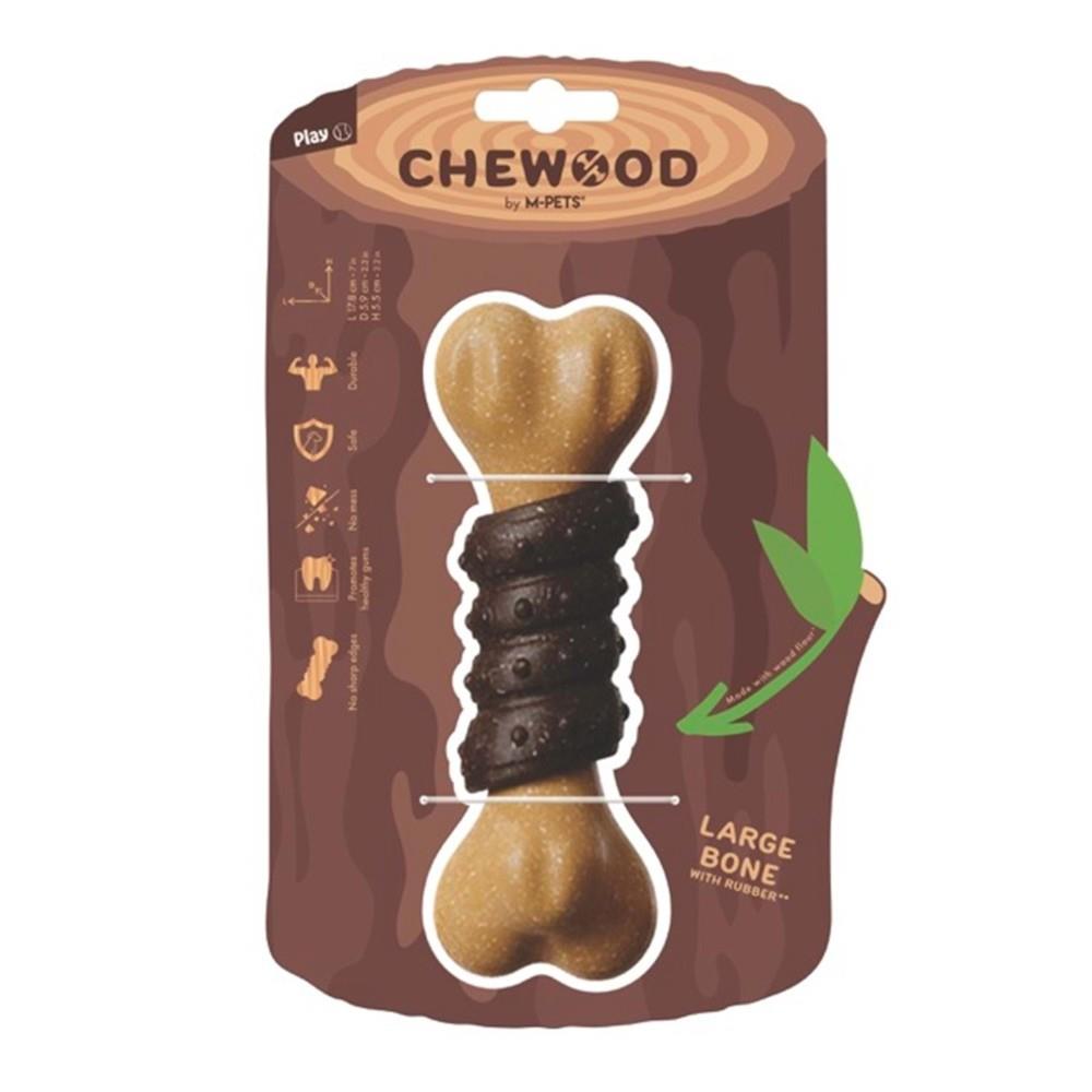 M-Pets Rubber Çiğnenebilir Kemik Köpek Oyuncağı 17.8x5.9x5.5 cm L