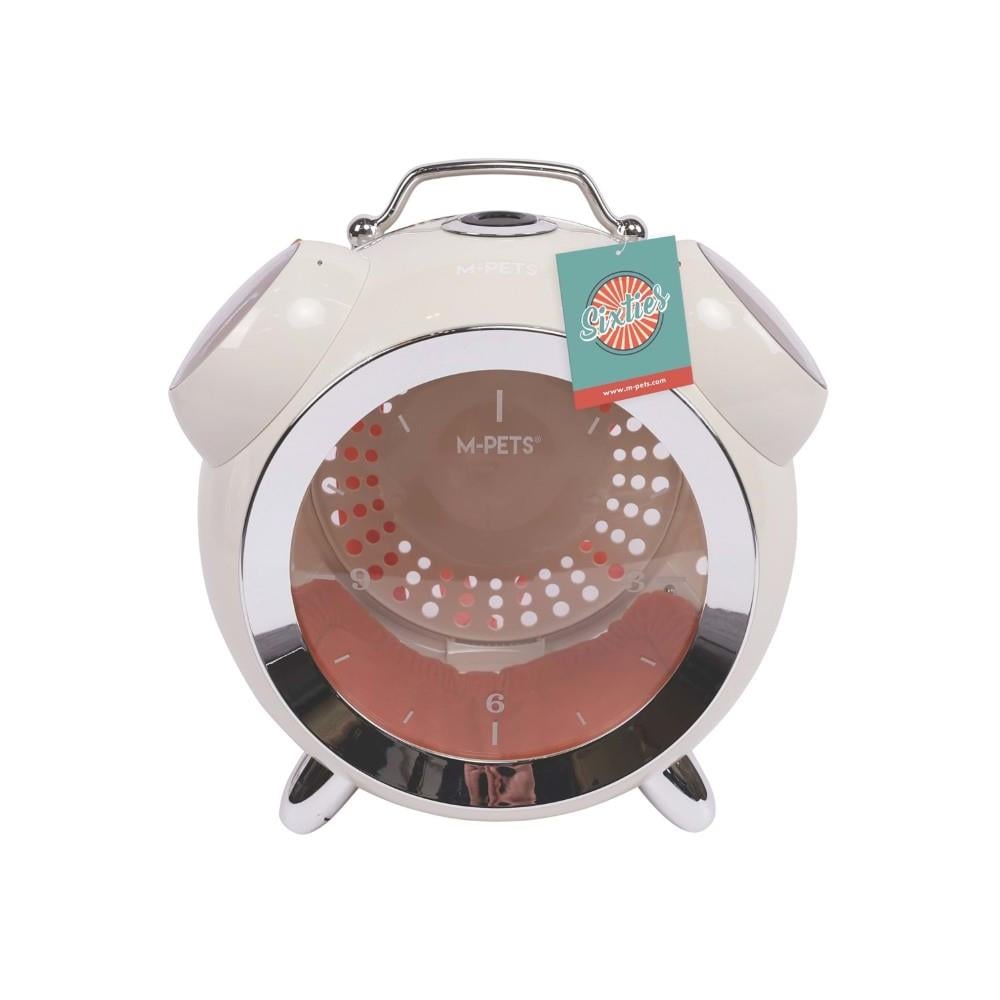 M-Pets Saat Kedi Taşıma Çantası 40x44x26 cm Beyaz