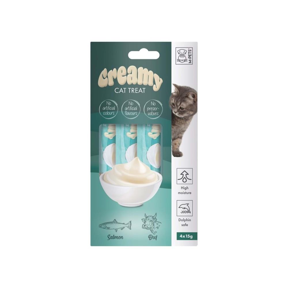 M-Pets Somonlu ve Biftekli Krema Kedi Ödül Maması 15 gr 4'lü