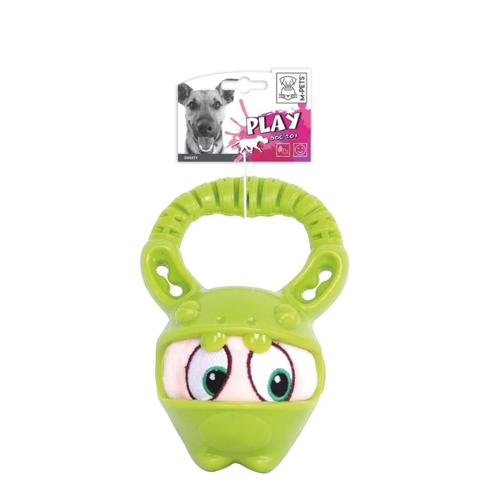 M-Pets Sweety Köpekler İçin Kauçuk Oyuncak 9x9x18 cm Yeşil