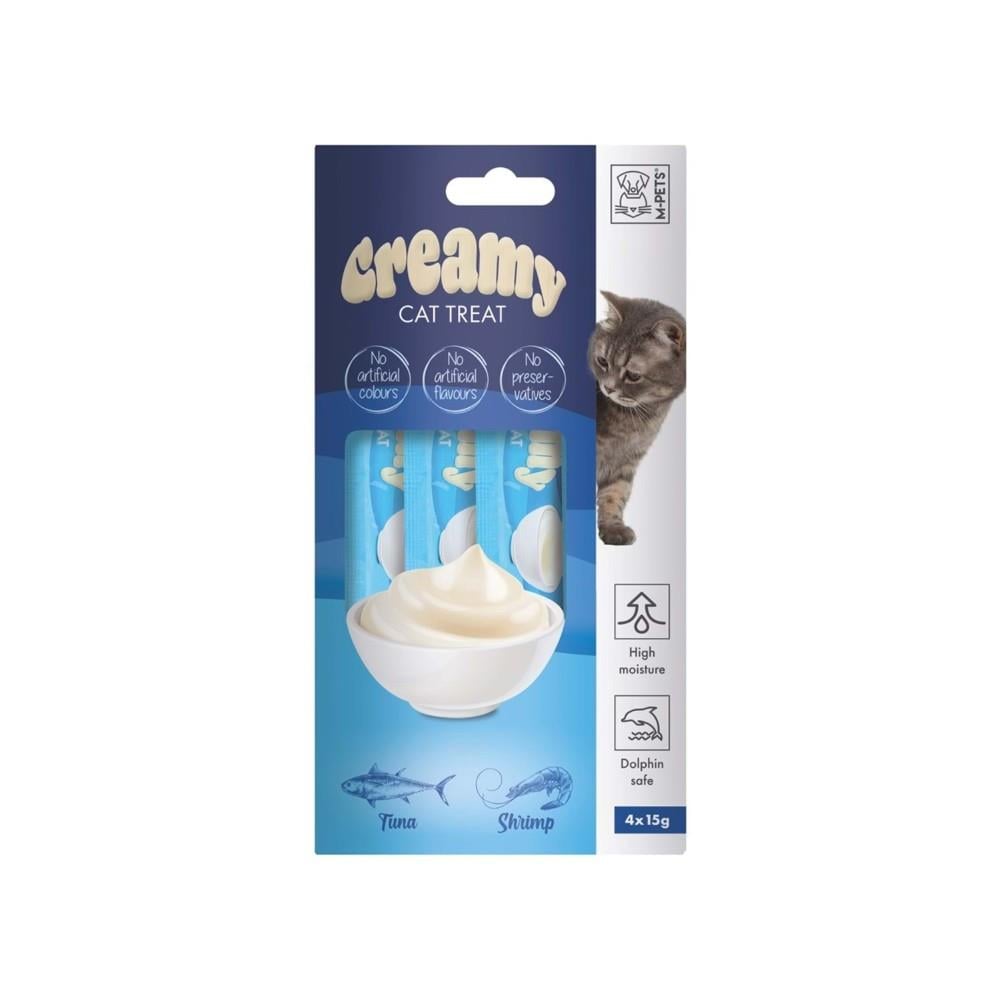M-Pets Ton Balıklı ve Karidesli Krema Kedi Ödül Maması 15 gr 4'lü