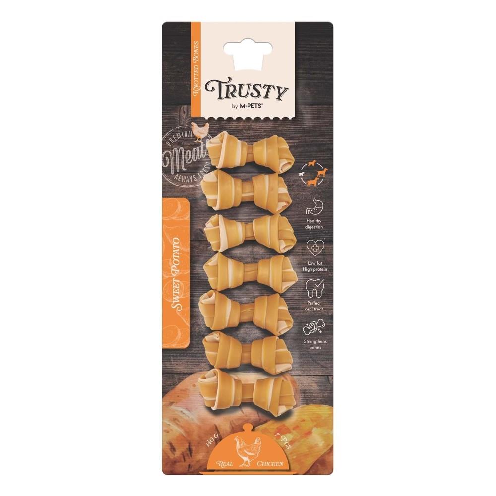 M-Pets Trusty Chicken Tatlı Patatesli Kemik Köpek Ödülü 6.4 cm 7'li