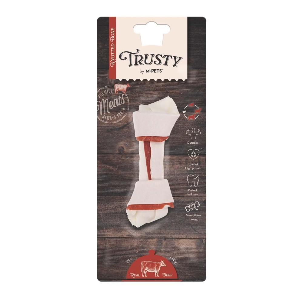 M-Pets Trusty Sığır Etli Düğümlü Kemik Köpek Ödülü 45 gr/12.7 cm