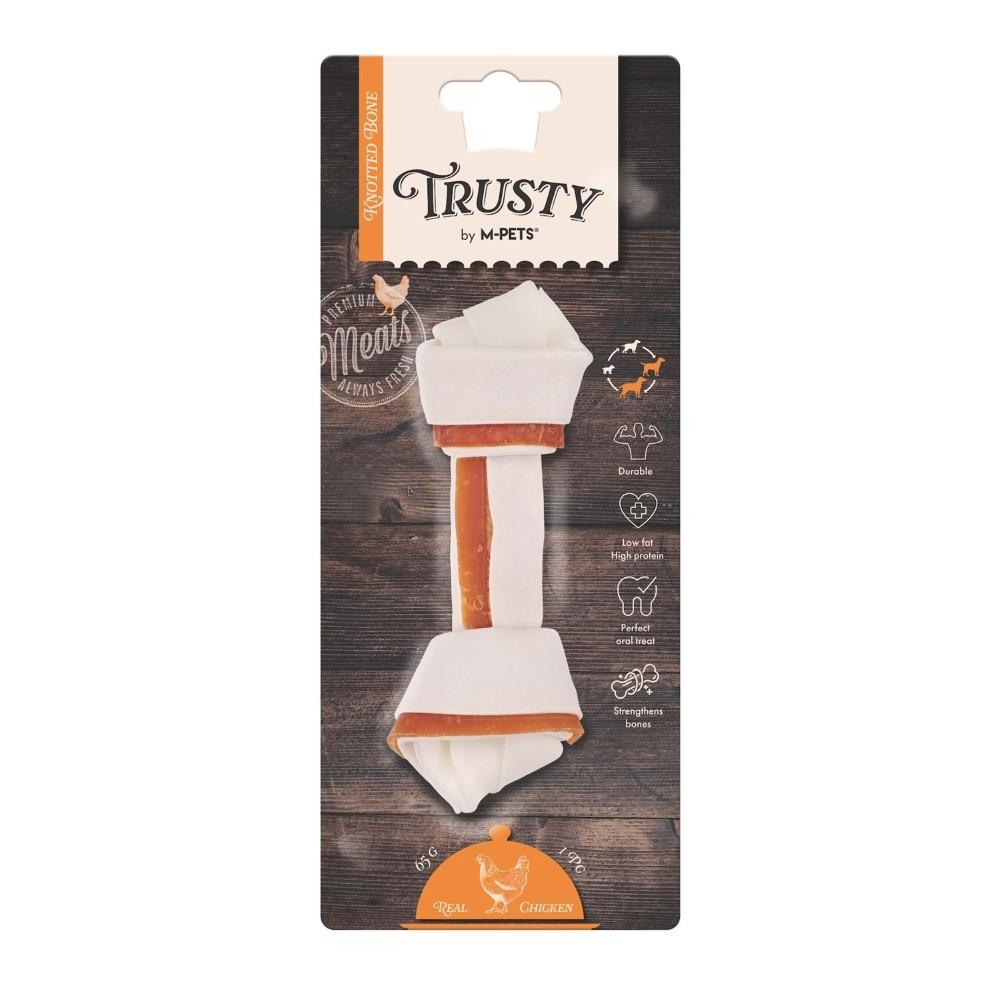 M-Pets Trusty Tavuklu Düğümlü Kemik Köpek Ödülü 65 gr/15.3 cm