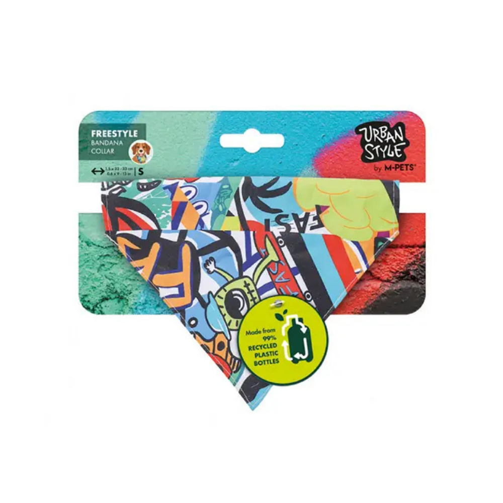 M-Pets Urban Style Freestyle Bandana Renkli Small