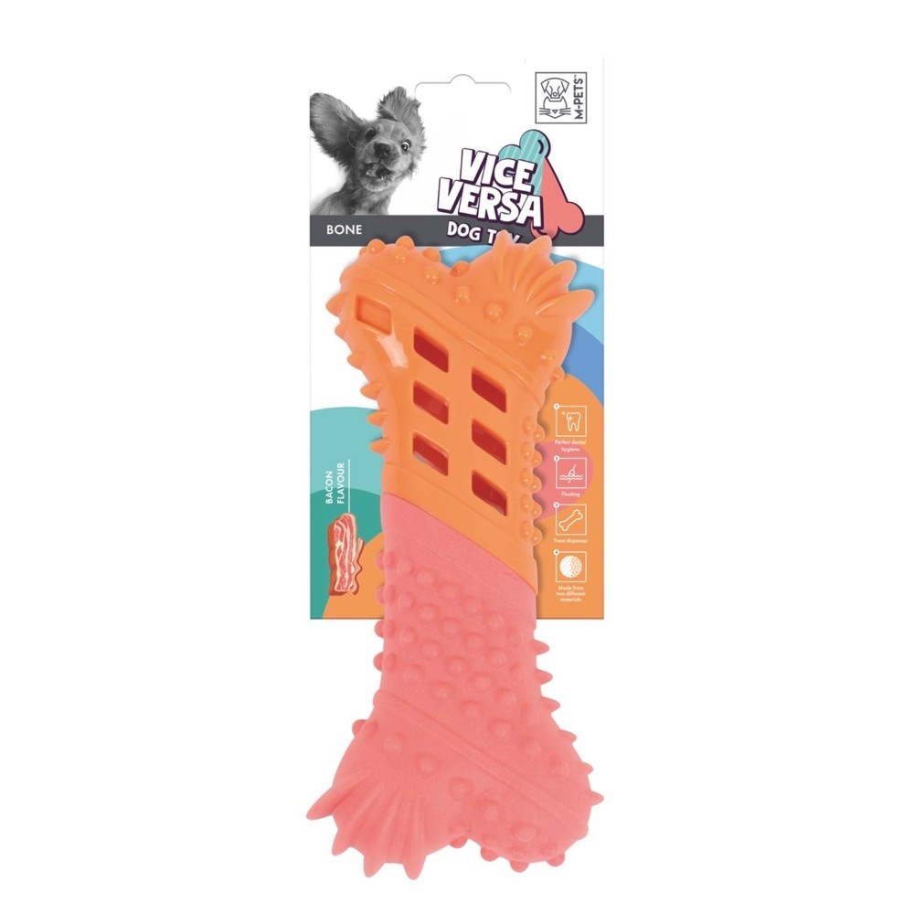 M-Pets Vice Versa Bone Et Aromalı Köpek Oyuncağı 5.08x10.16x22.35 cm