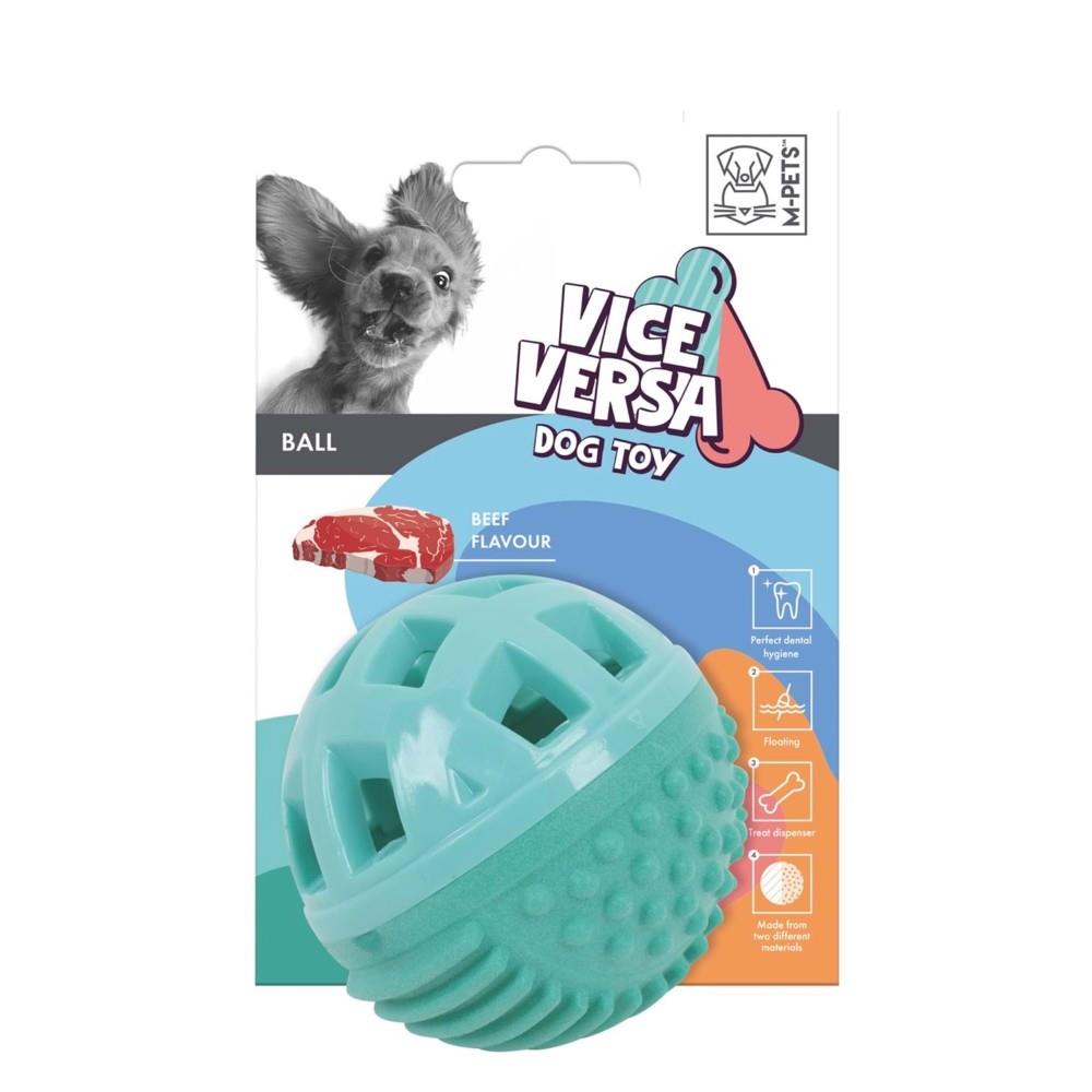 M-Pets Vice Versa Et Aromalı Top Köpek Oyuncağı 8.38 cm