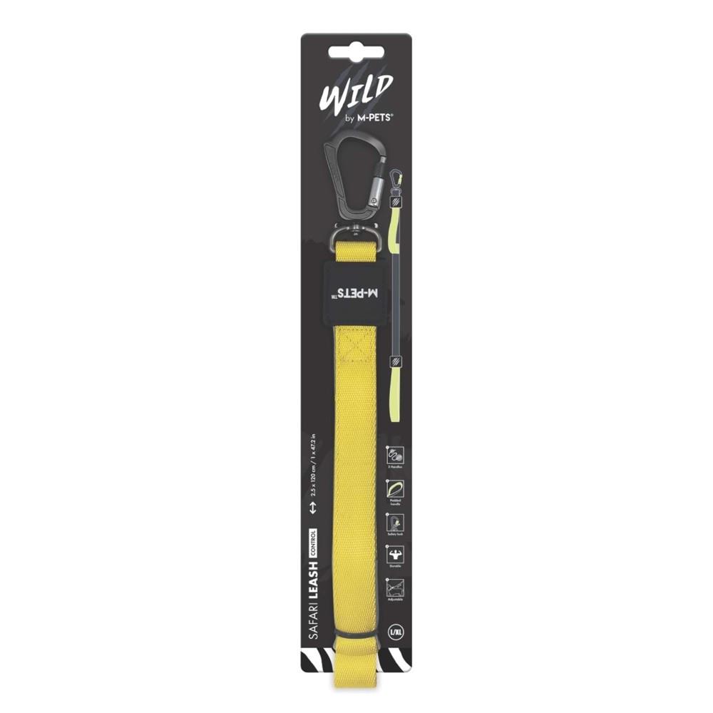 M-Pets Wild Köpek Gezdirme Kayışı 120 cm Sarı L-XL