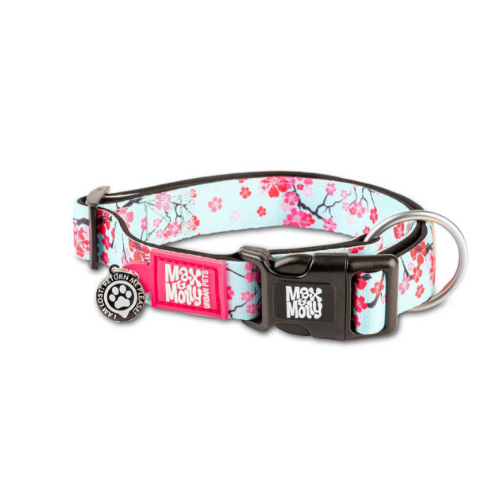 Max & Molly Cherry Bloom Smart ID Köpek Boyun Tasması Medium
