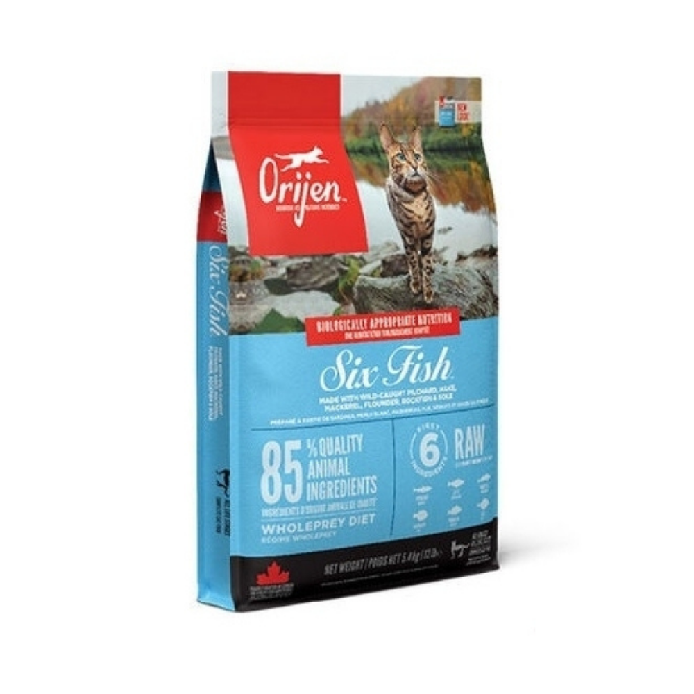 Orijen 6 Fish 6 Balıklı Tahılsız Kedi Maması 5.4kg