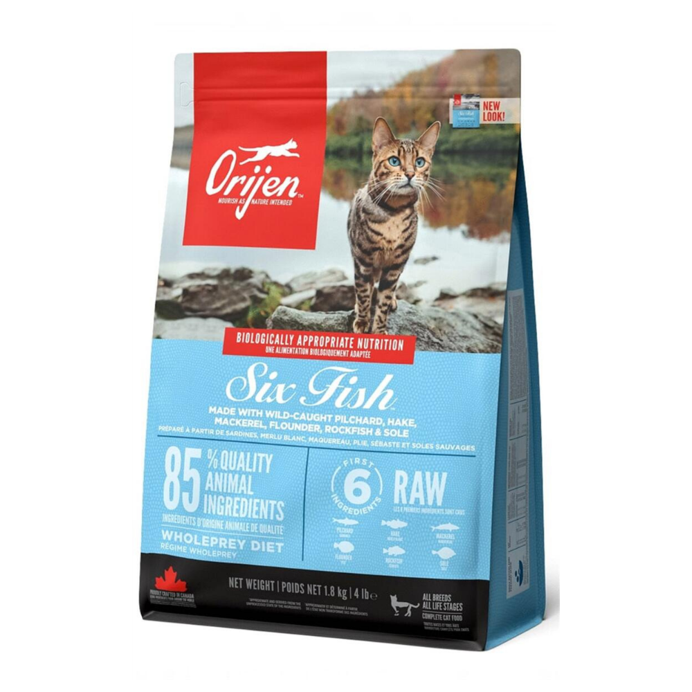 Orijen 6 Fish 6 Balıklı Tahılsız Kedi Maması 1,8kg