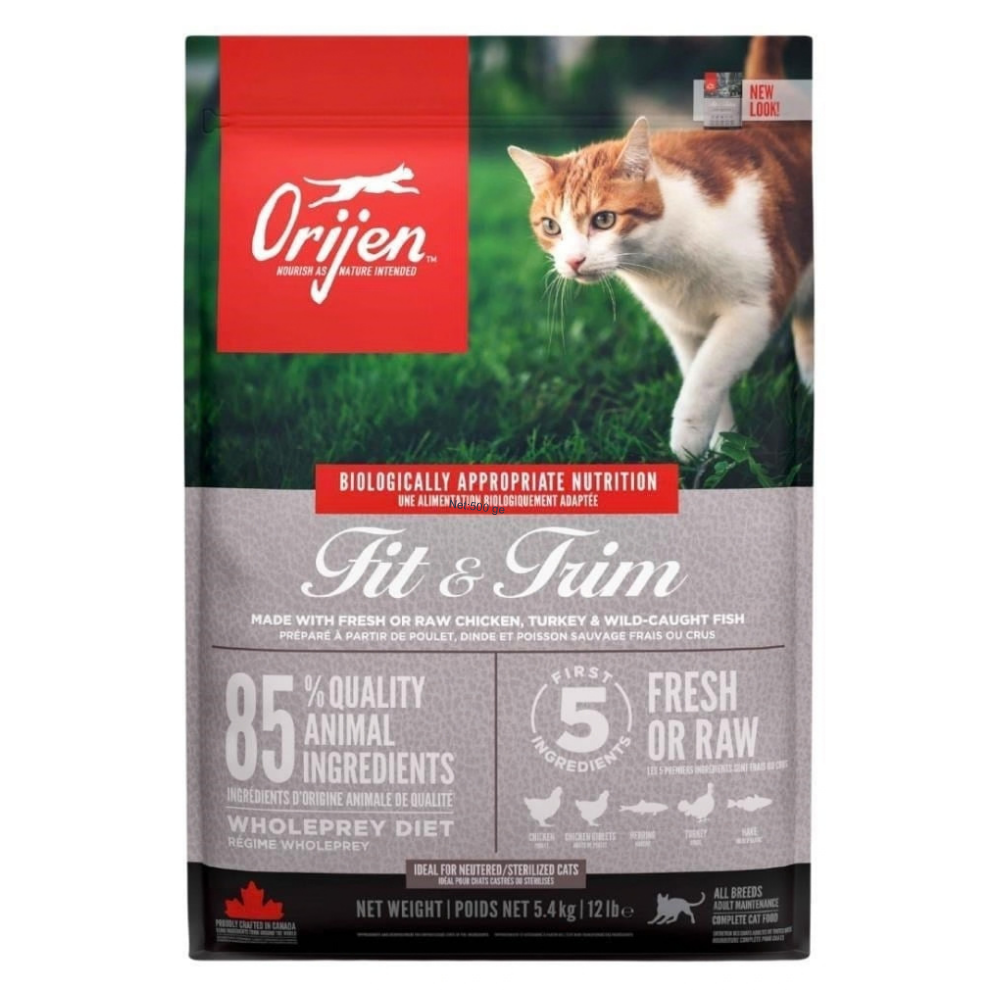 Orijen Fit&Trim Kümes Hayvanlı Yetişkin Kuru Kedi Maması 5,4 kg
