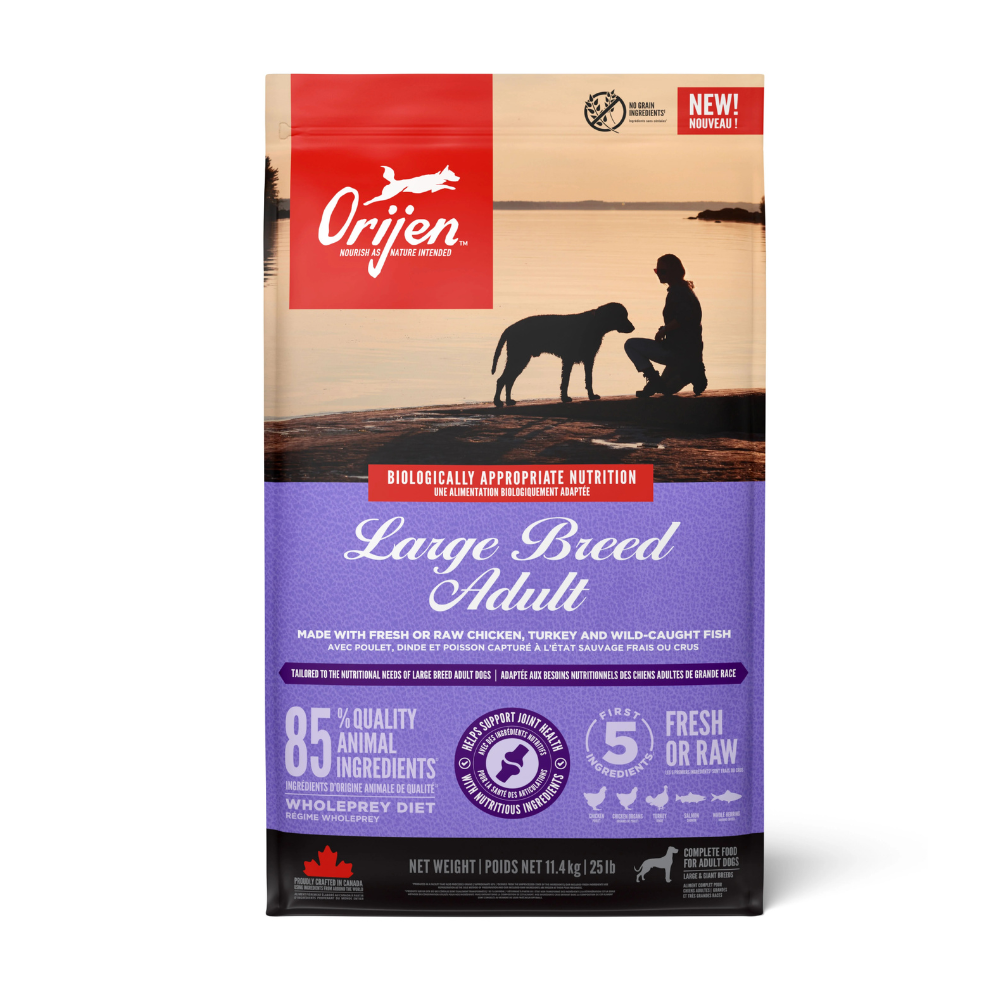 Orijen Large Breed Adult Tavuklu Hindili ve Balıklı Tahılsız Büyük Irk Yetişkin Köpek Maması 11,4 kg