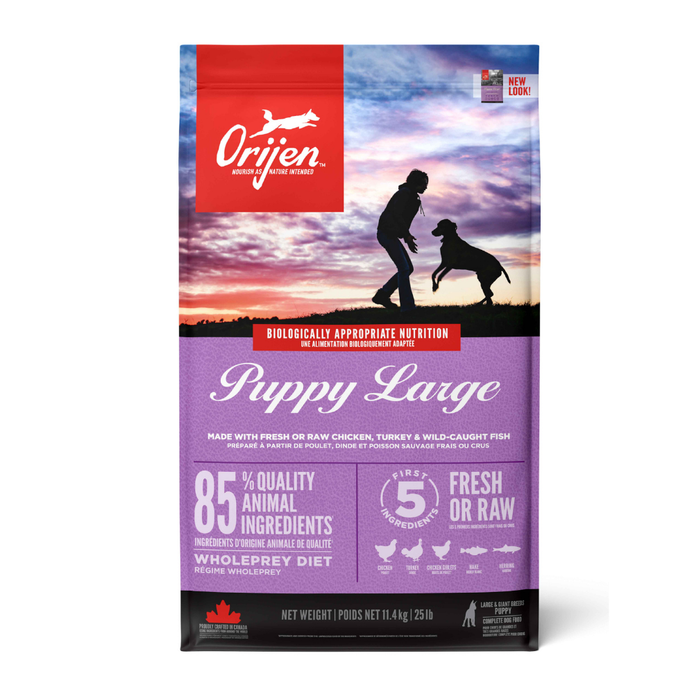 Orijen Puppy Large Breed Tavuklu Hindili ve Balıklı Büyük Irk Yavru Köpek Maması 11,4 kg
