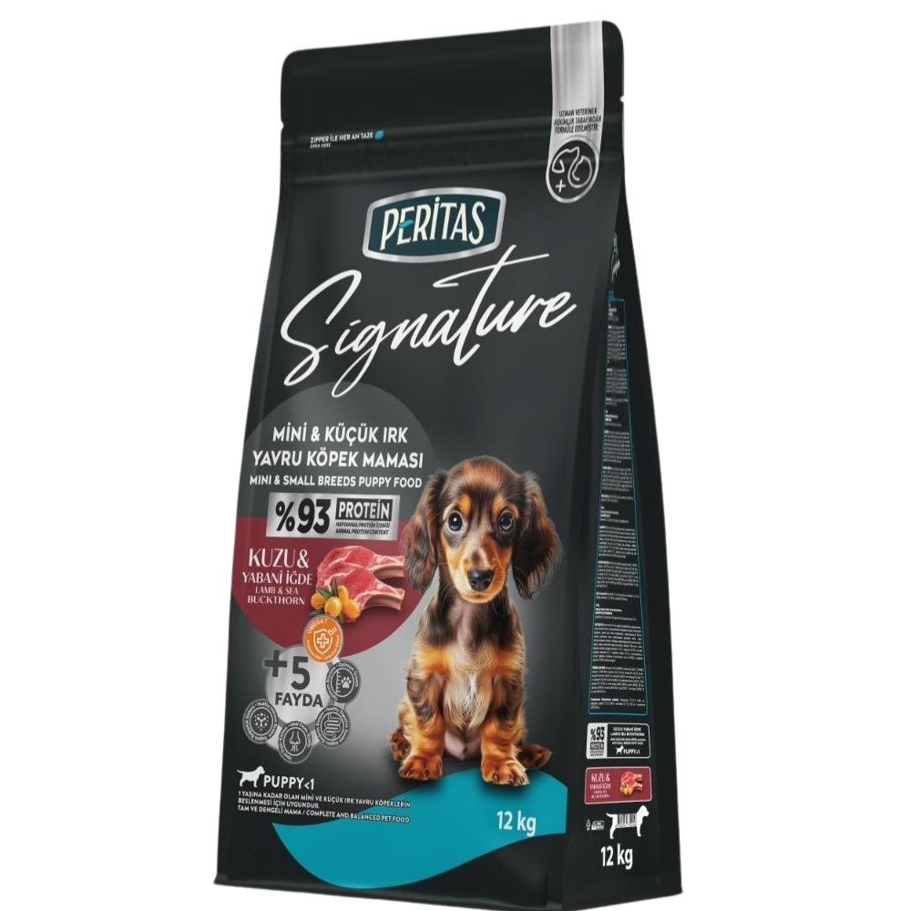 Peritas Signature Kuzulu Küçük Irk Yavru Köpek Maması 12 Kg