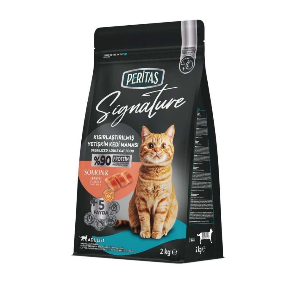 Peritas Signature Somonlu Kısırlaştırılmış Yetişkin Kedi Maması 2 Kg