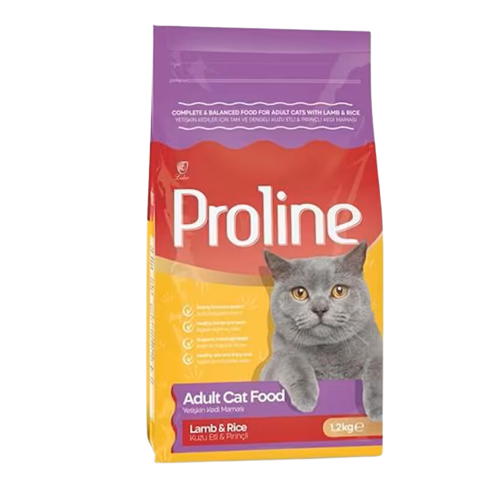 Proline Kuzu Etli ve Pirinçli Yetişkin Kedi Maması 1,2kg